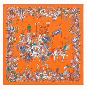 Hermès カレ 90 《ラ・フォル・パラード》