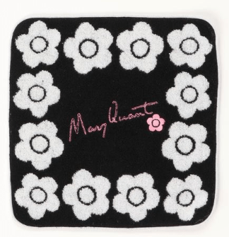 MARY QUANT デイジーサインロゴ ミニタオル