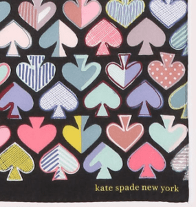 kate spade new york グラフィティ スペード ハンカチ