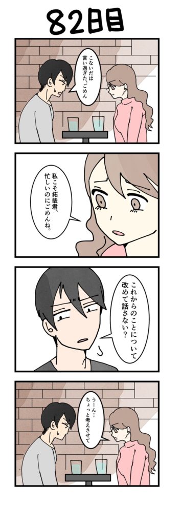女性・男性版漫画82日目