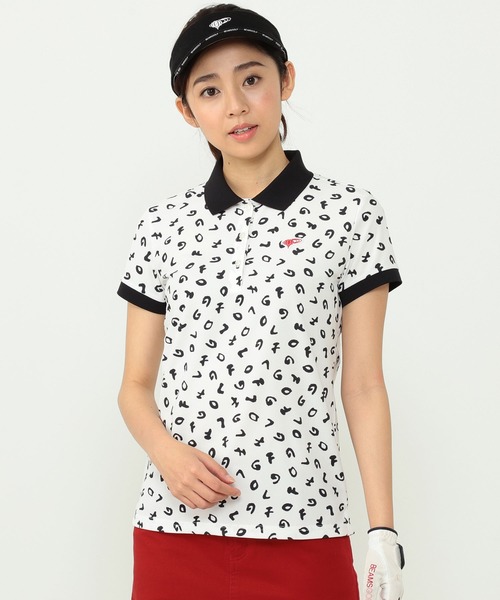 【BEAMS GOLF】BEAMS GOLF ORANGE LABEL 筆LOGOポロシャツ