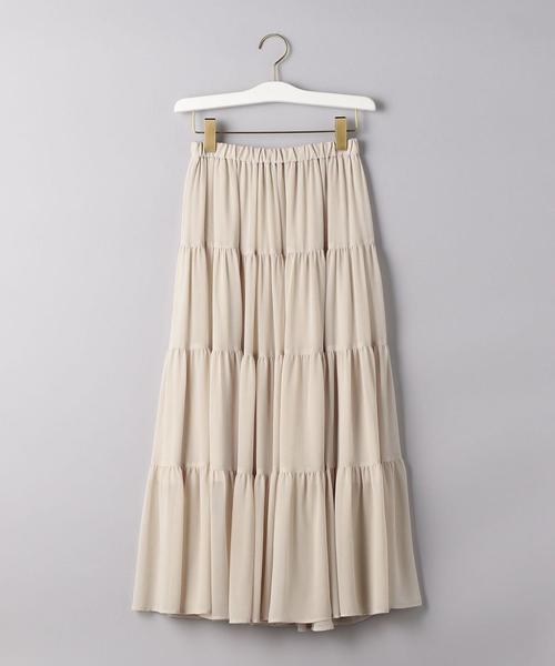 UNITED ARROWS シアーティアードスカート