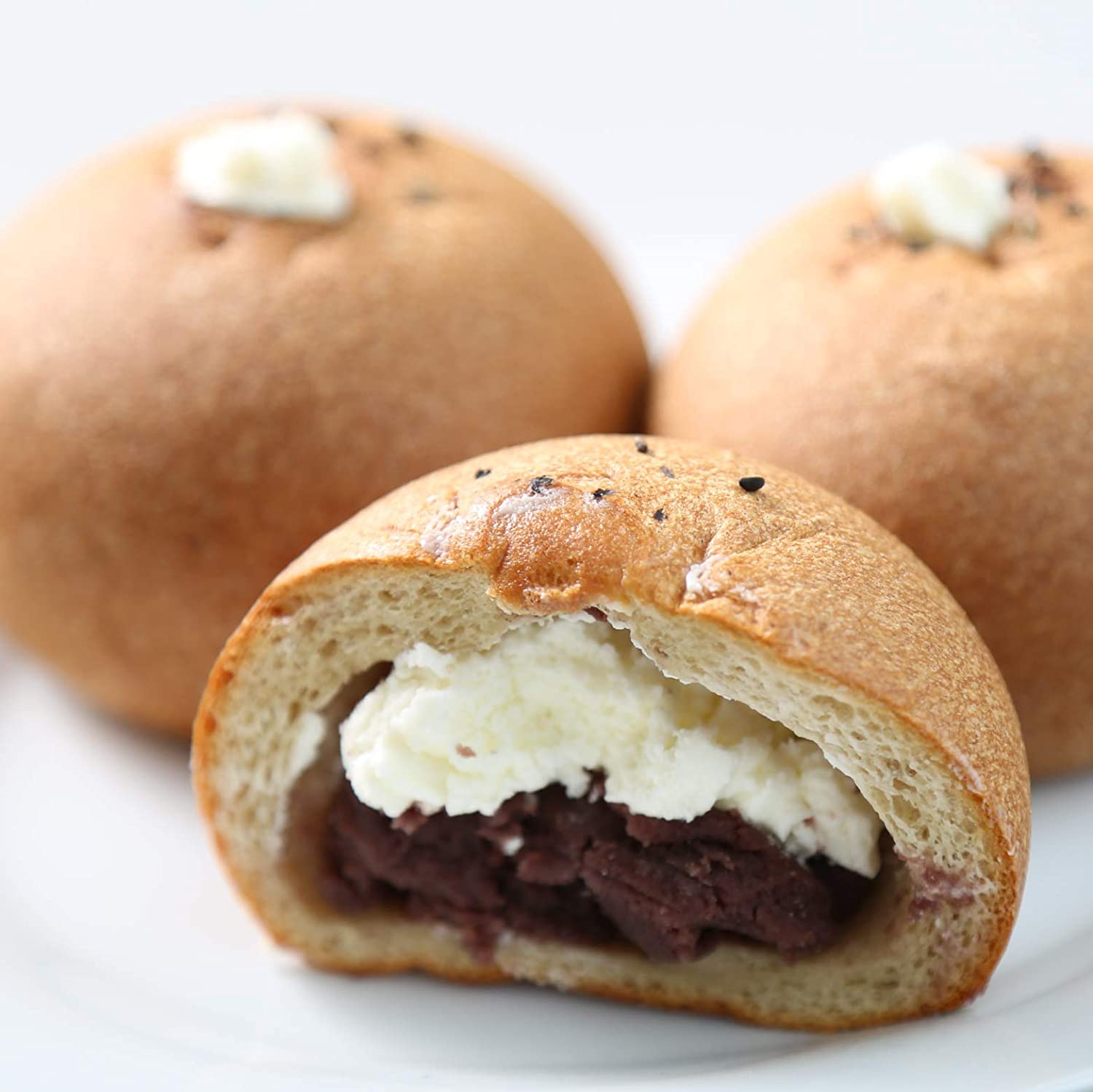 みどり工房 オーツ麦ふすまパンあんこクリーム（10個）