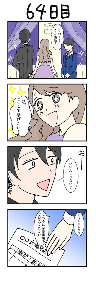 女性・男性版漫画64日目
