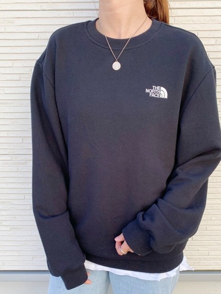 【THE NORTH FACE】 ザ・ノース・フェイス 刺繍 クルーネック スウェット