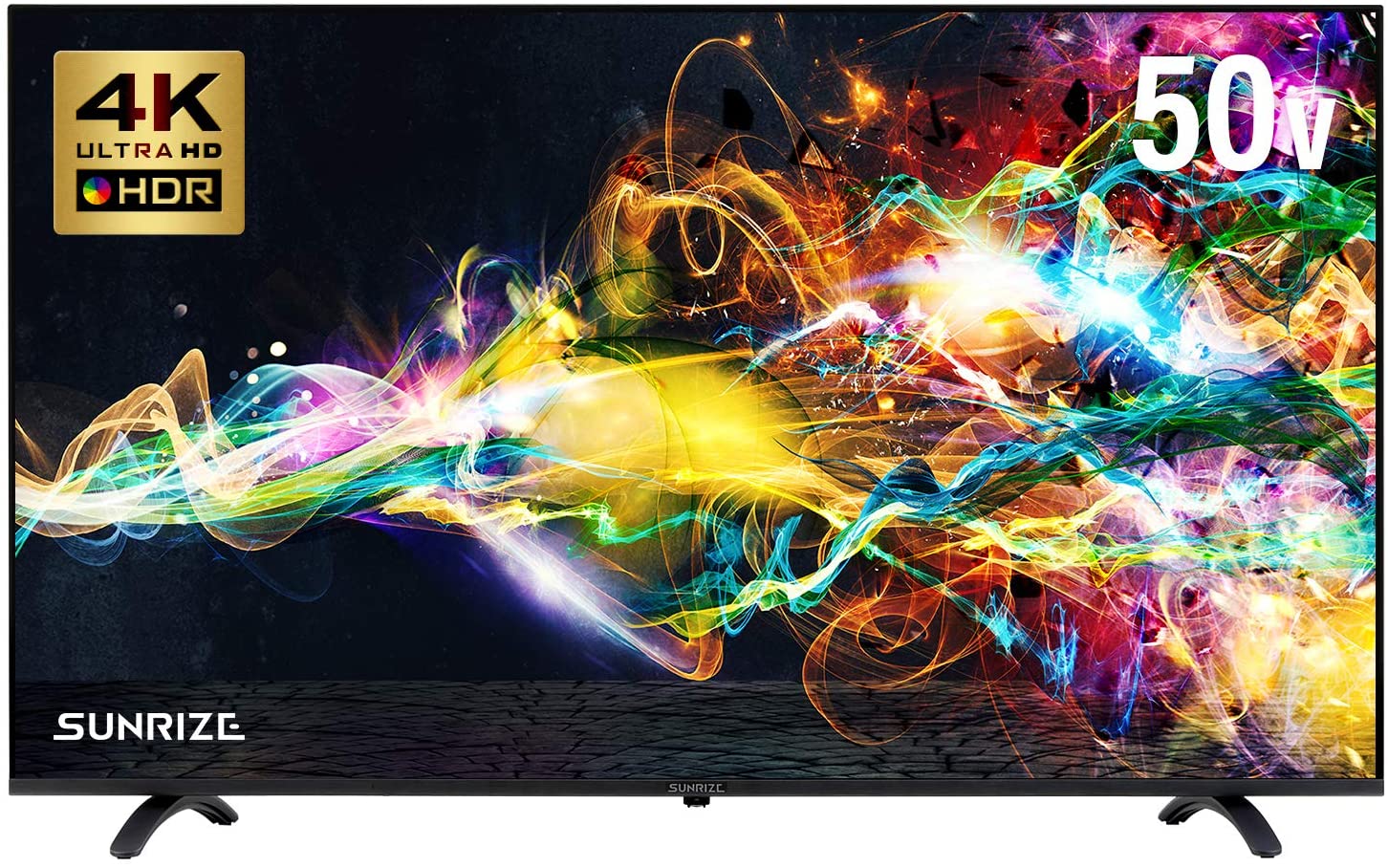  SUNRIZE サンライズ フレームレス テレビ 4K 4K対応TV HDR対応 外付けHDD録画対応 直下型LEDバックライト (50V型)