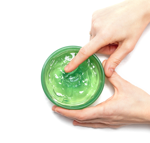 Aloe,Vera,Gel,On,A,Female,Hand,Which,Is,Scooping