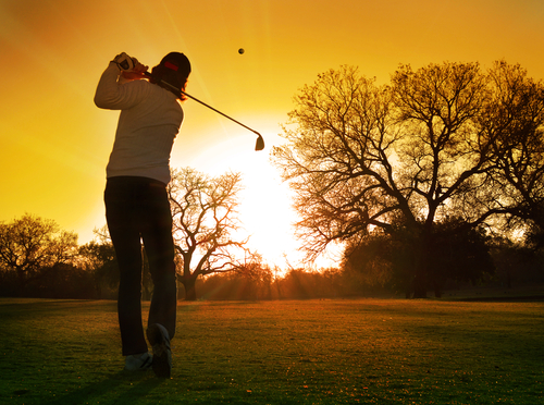 Golf,Sunset
