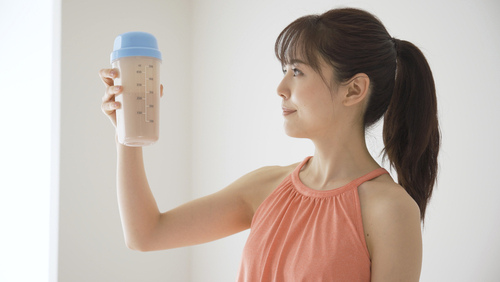 Young,Woman,Is,Drinking,Protein