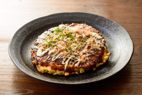 Japanese,Food,,Okonomiyaki,,Japanese-style,Pancakes