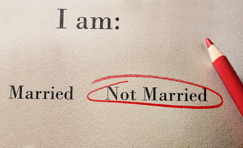 Married,Or,Not,Married,Survey,With,Red,Pencil
